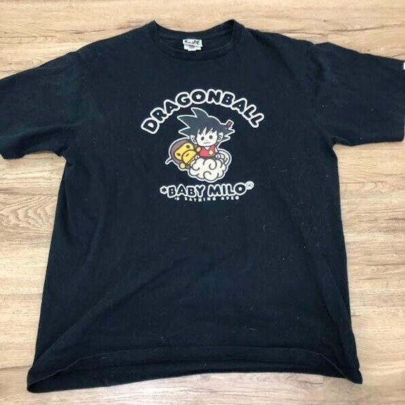 Bathing Ape Shirt Men XL BABE Dragon Ball Baby Milo Kid Goku tSHIRT RARE